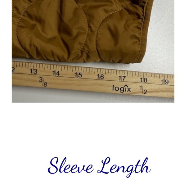 True Religion Women’s Brown Quilted Puffer Jacket Size SP - Picture 9 of 9